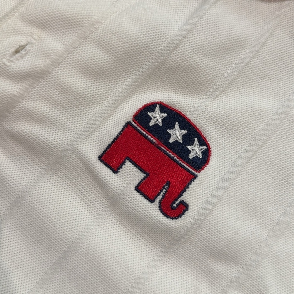Vintage Republican Party polo shirt by White House Gear made in USA patriotic - Picture 4 of 8